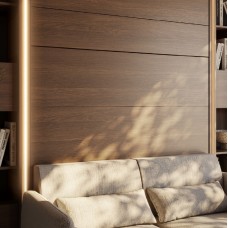 Sienas gulta 140 BED CONCEPT BC-01, ozols dunin